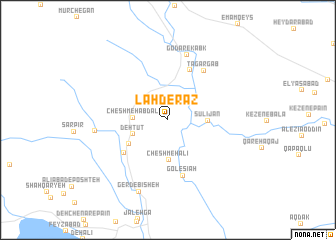 map of Lah Derāz