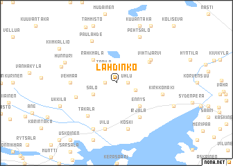 map of Lahdinko