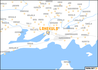 map of Laheküla