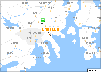 map of Lahelle