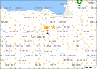 map of Lahens