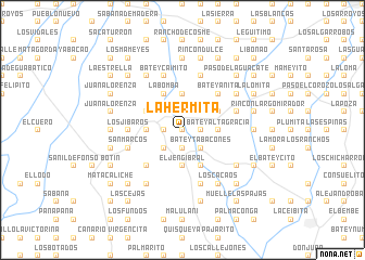 map of La Hermita