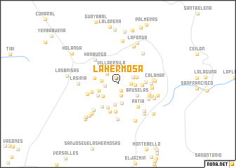 map of La Hermosa