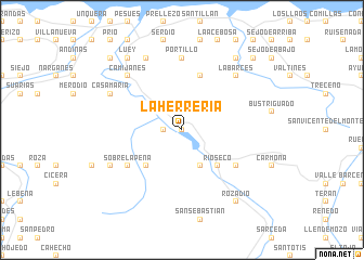 map of La Herrería
