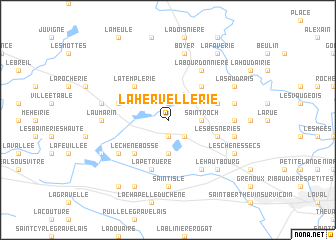 map of La Hervellerie