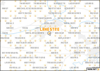 map of La Hestre