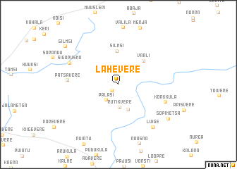 map of Lähevere