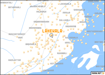 map of Lāhewāla