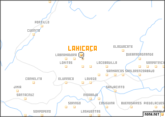 map of La Hicaca