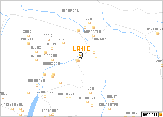 map of Lahıc