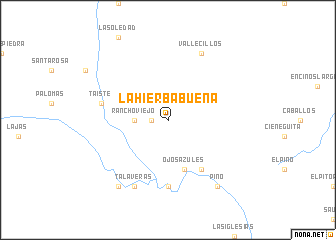 map of La Hierbabuena