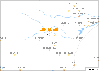 map of La Higuera