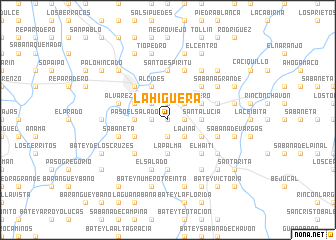 map of La Higüera
