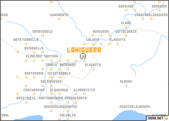 map of La Higüera