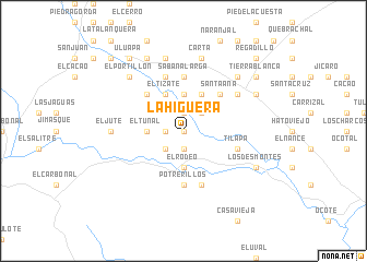 map of La Higuera