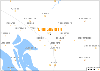 map of La Higuerita