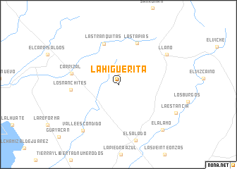 map of La Higuerita