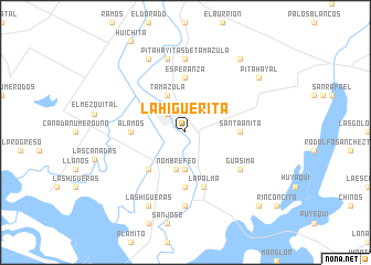 map of La Higuerita