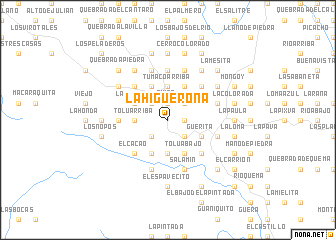 map of La Higuerona