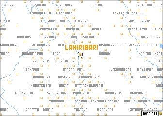 map of Lāhiribāri