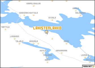 map of Lahistenlahko