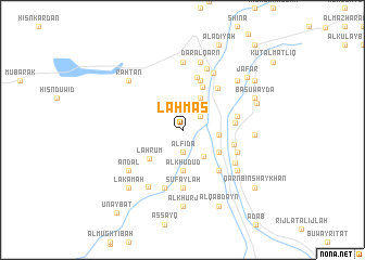 map of Laḩmas