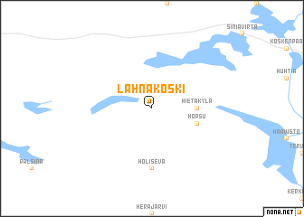 map of Lahnakoski