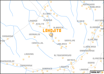 map of La Hojita