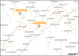 map of La Honda