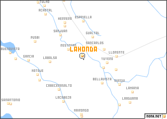 map of La Honda