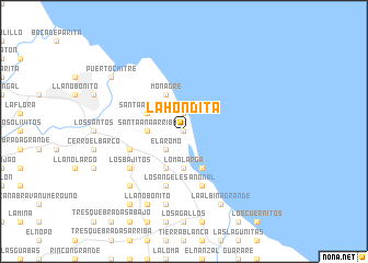 map of La Hondita