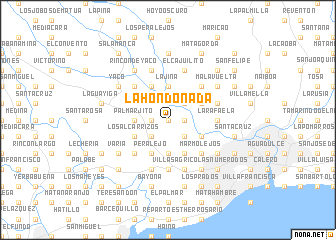 map of La Hondonada