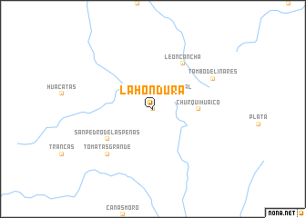 map of La Hondura