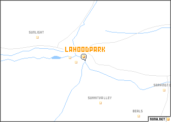 map of La Hood Park