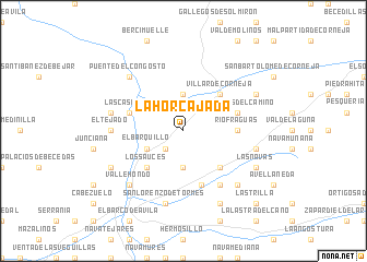 map of La Horcajada