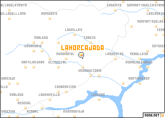 map of La Horcajada