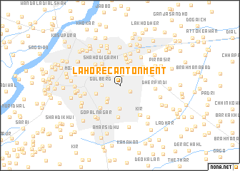 map of Lahore Cantonment