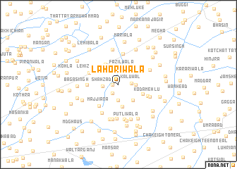 map of Lahoriwāla