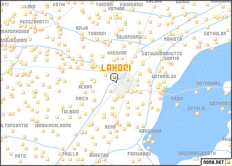 map of Lāhori