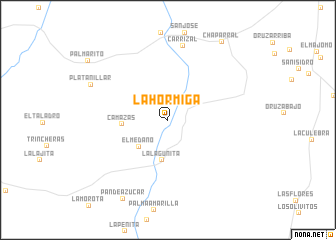 map of La Hormiga