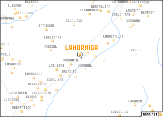 map of La Hormiga