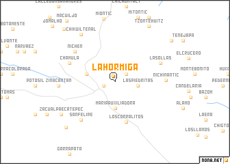 map of La Hormiga