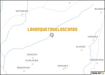 map of La Horqueta de Los Caños