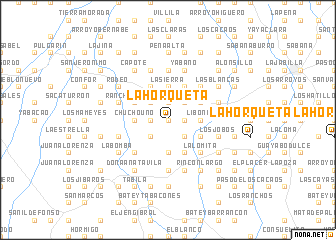 map of La Horqueta