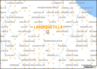 map of La Horquetilla