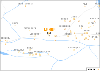 map of Lahor