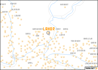 map of Lāhor