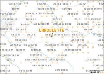 map of La Houlette