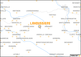 map of La Houssière