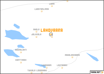 map of Lahovaara